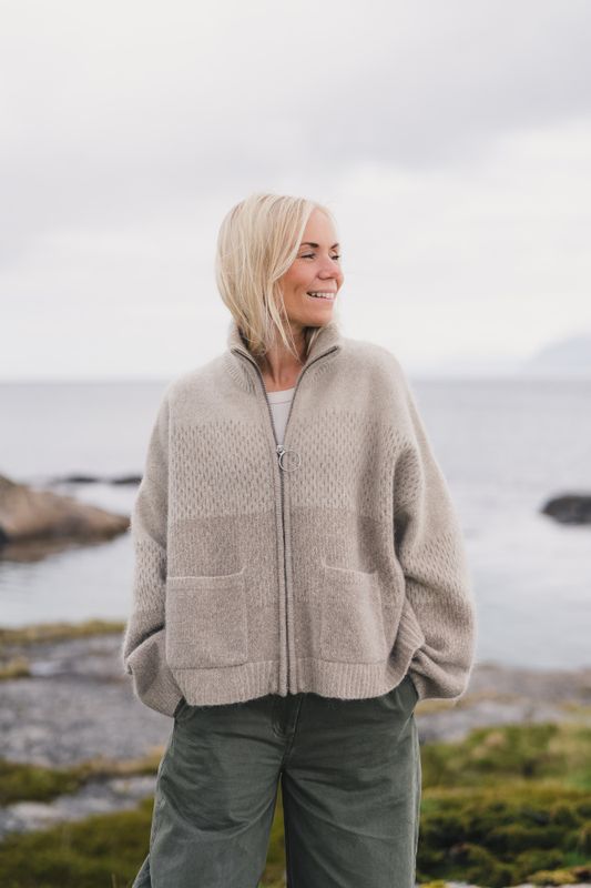 Tine Cardigan Taupe Mix 