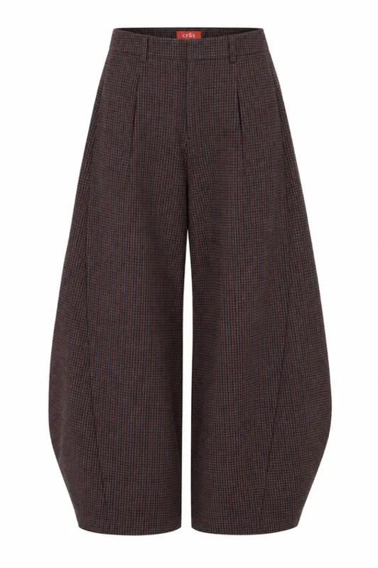 Barrelcras Pants Brown Checks