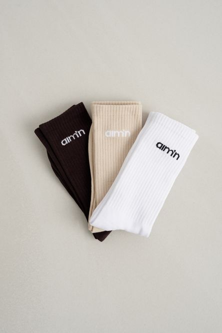 Hovedbilde Cacao Aim'n Logo Socks 3-Pack Cocao