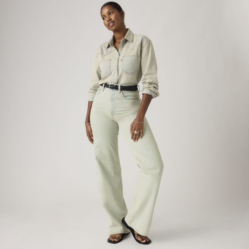 Ribcage Wide Leg Light Indigo