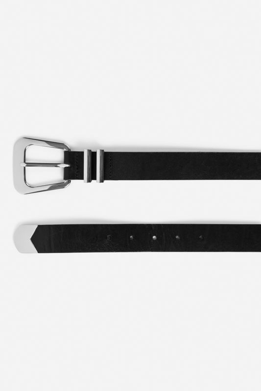 Bennett Belt Black Silver 
