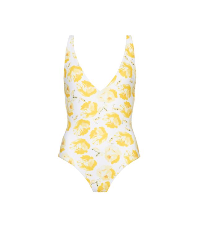 V-Neck Swimsuit Sunkissed