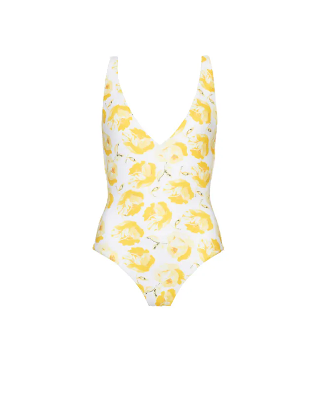 V-Neck Swimsuit Sunkissed