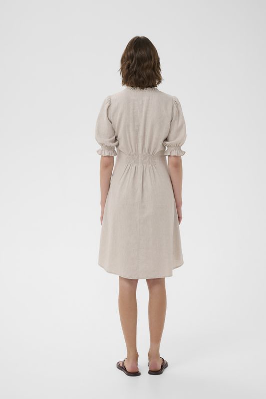 Edith Rigitta Dress Ecru 