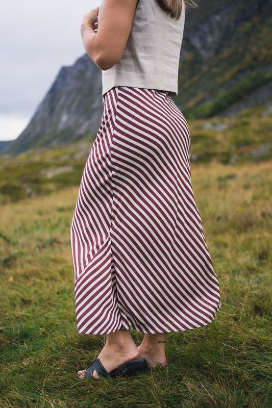 Hyro Skirt Terracotta Stripe