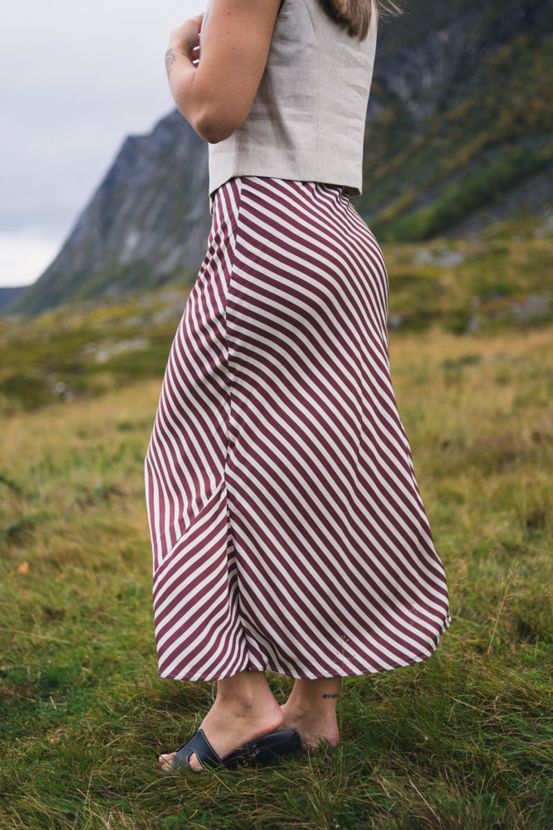 Hyro Skirt Terracotta Stripe
