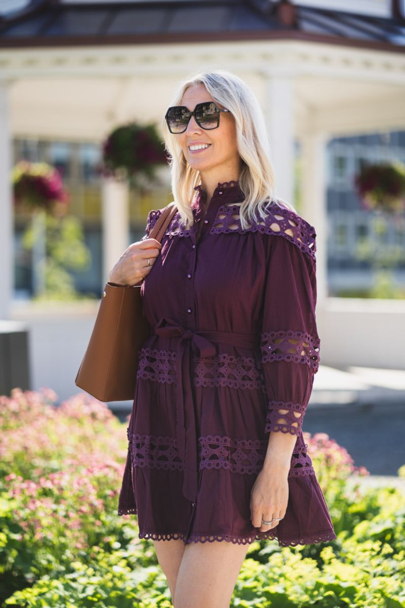Honesty Dress Burgundy 