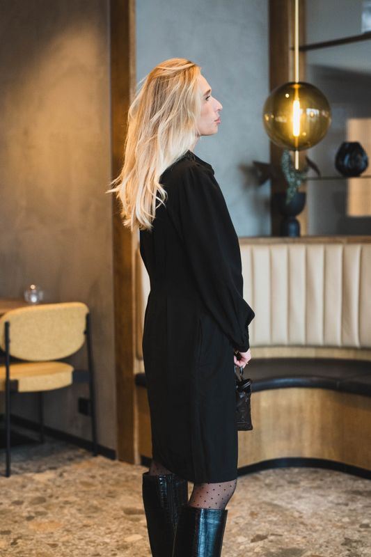 Elsa Asana Dress Black 