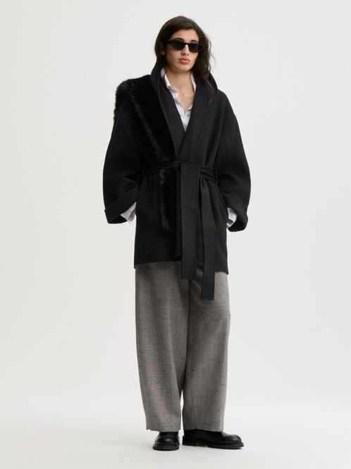 Hovedbilde Trinelle Wool Coat Black 