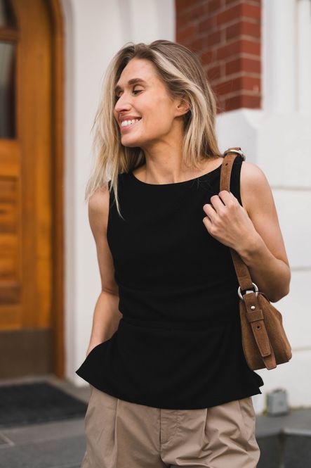 Hovedbilde Nassa Linen Top Black 