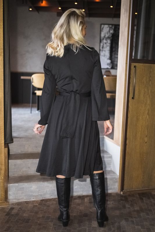 Polly Jersey Dress Black 