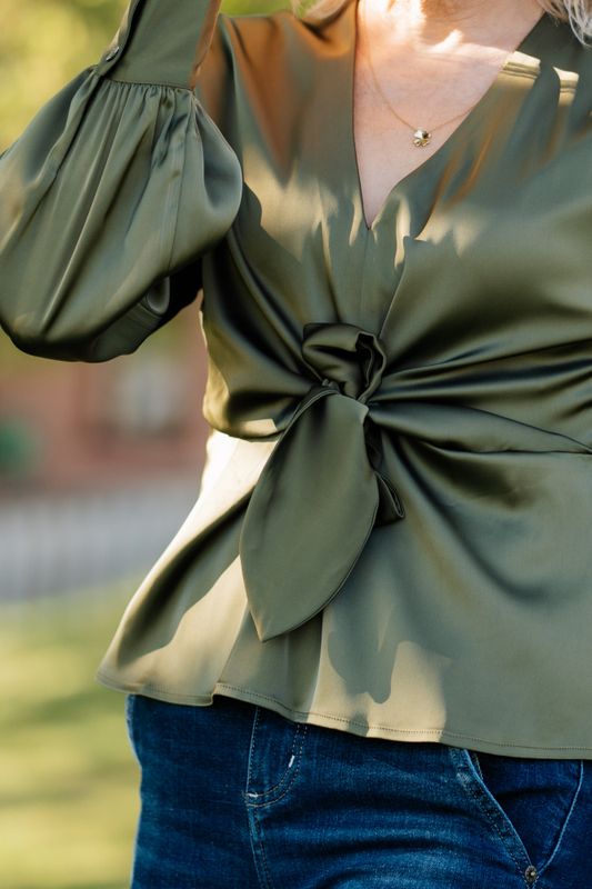 Blair Blouse Semi Rich Olive 