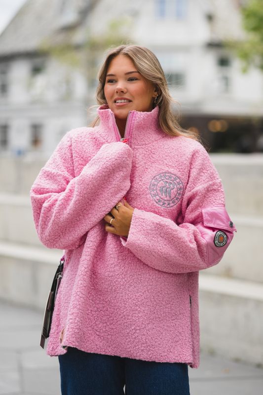 Micky Half Zip Pink 