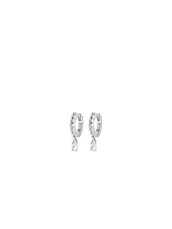 Ora Oval Cut Huggies Silver 2 mm