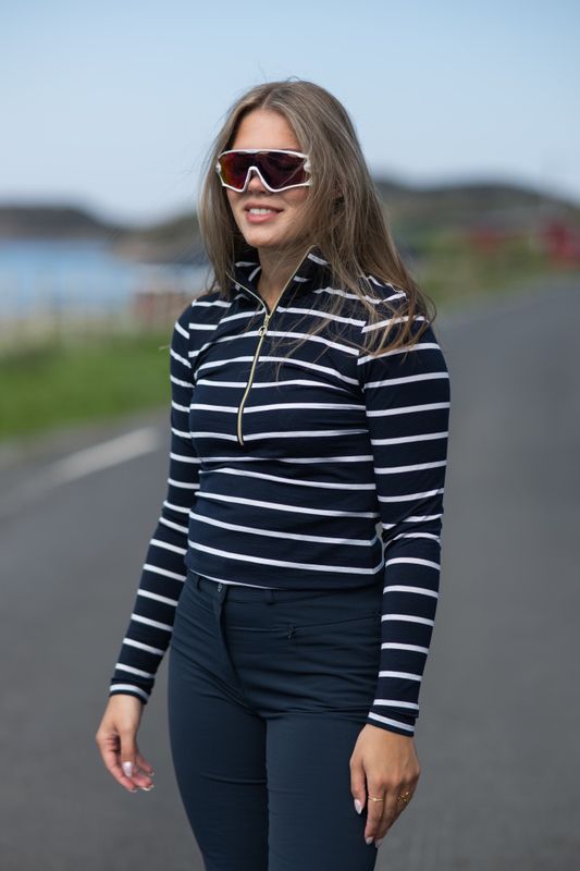 Kragero Zip Up Navy Blue 