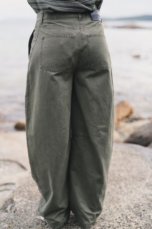 Ruby Barrel Trousers Dark Green 