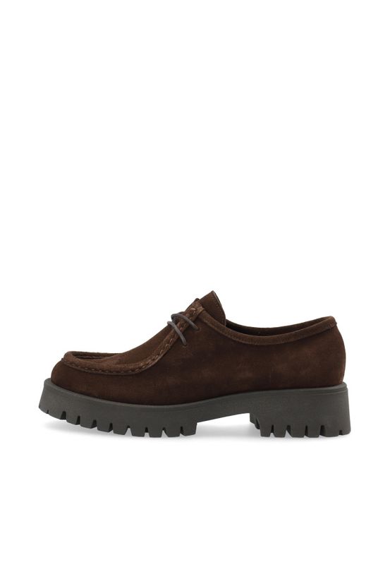 Leo Moc Toe Shoe Suede Brown 