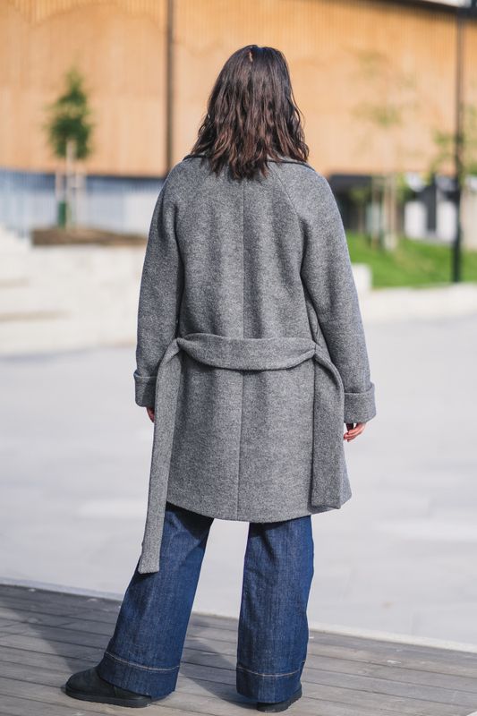 Wool Coat Mid Grey 