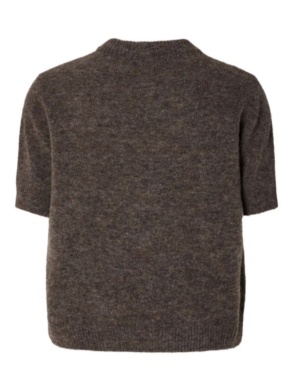 Johi SS Wool Blend Pullover Fossil Melange 