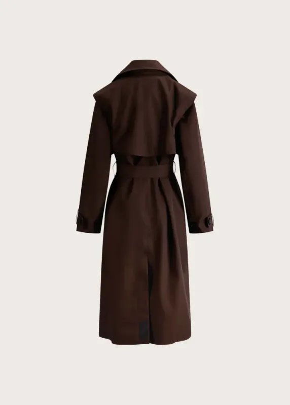 Regndråpe Trench Coat Brown