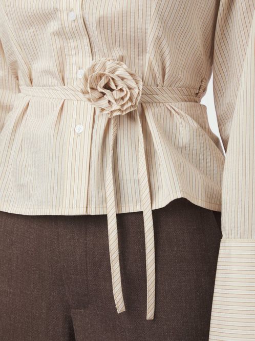 Hovedbilde Clarida Rose Stripe Shirt Light Yellow 