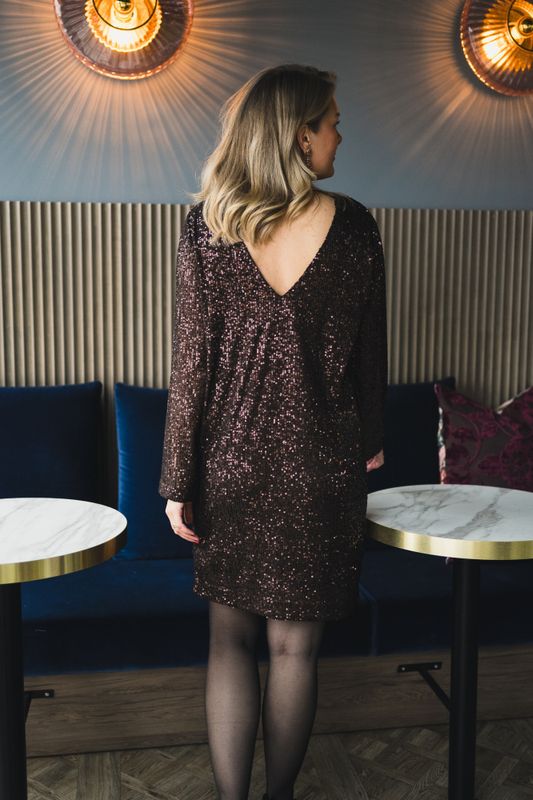 Darleen Dress Mole Metallic 