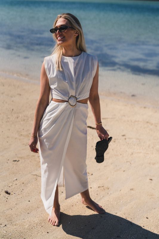 Riviera Dress Offwhite 