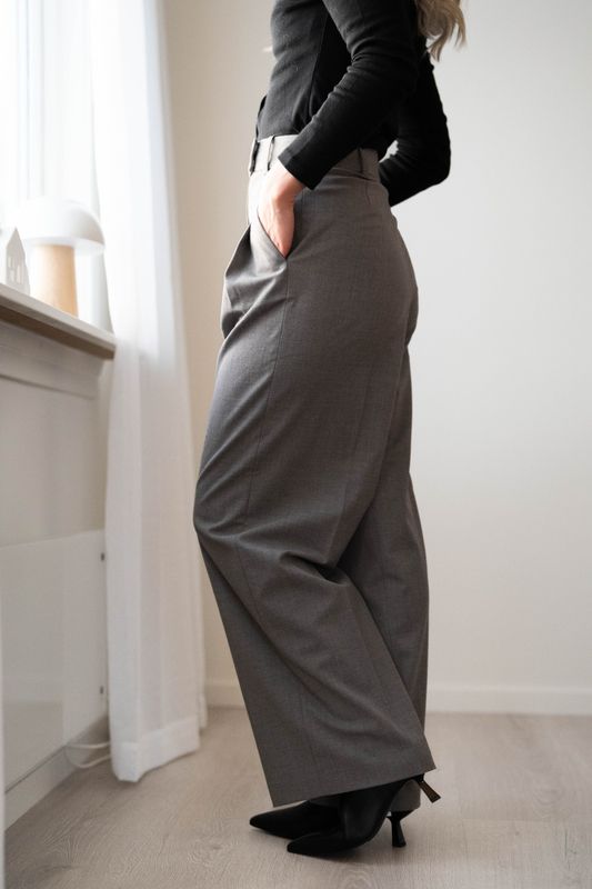 Cymbaria Trousers Brown Melange 