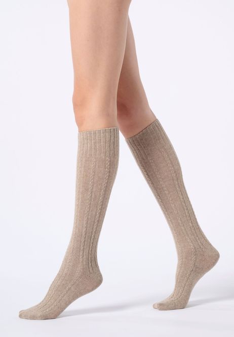 Hovedbilde Knee Highs Nancy Beige Melange 