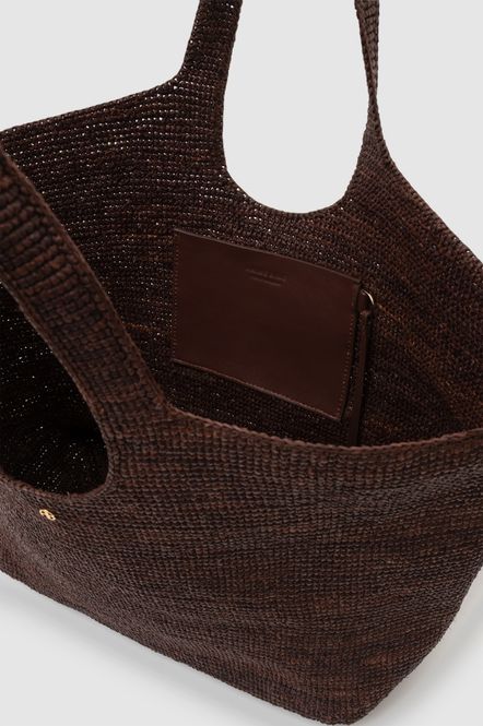 Hovedbilde Lili Tote Raphia Dark Brown 