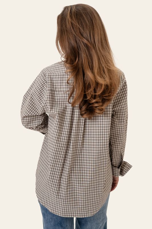 Isabellaic Shirt Brown Checks