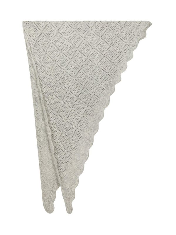 Misty Medium Pointelle Scarf Grey Melange 