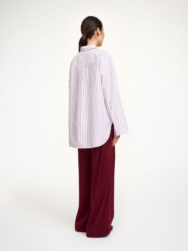 Derris Shirt Cabernet Stripe 