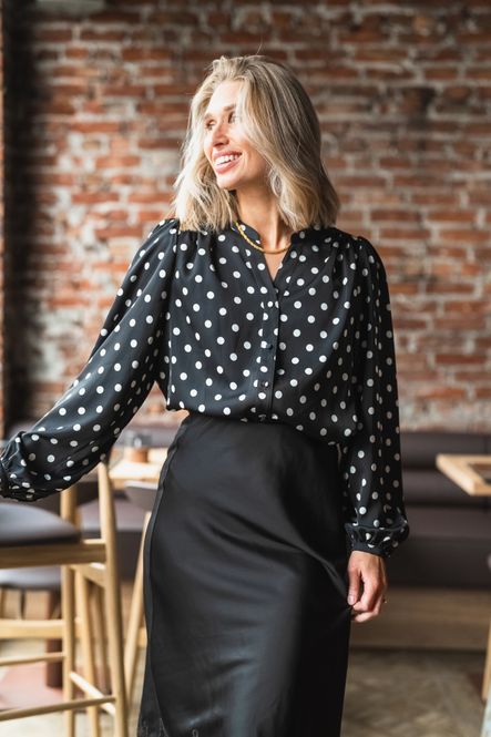 Hovedbilde Trine Shirt Black Dot 
