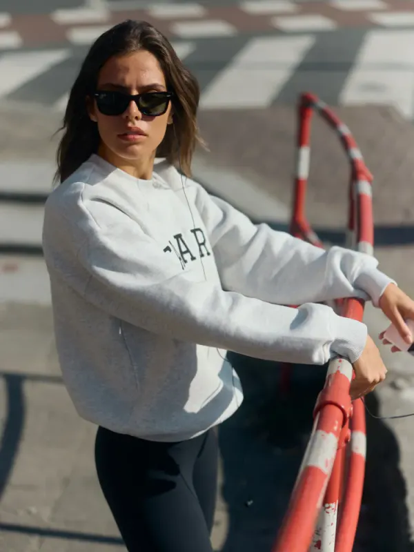 W. All-Star Crewneck Grey Melange W. Black