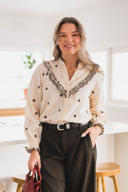 Hovedbilde Degas Blouse Light Yellow/Brown 