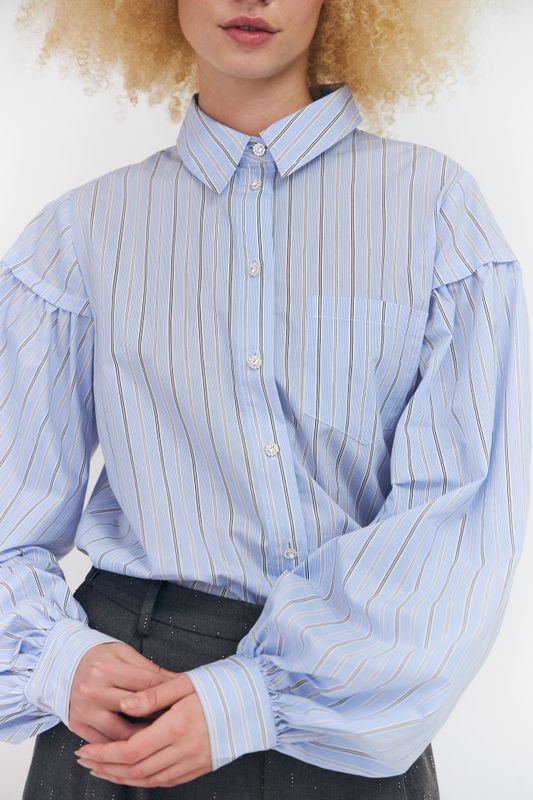 Finacras Shirt Blue Stripe 