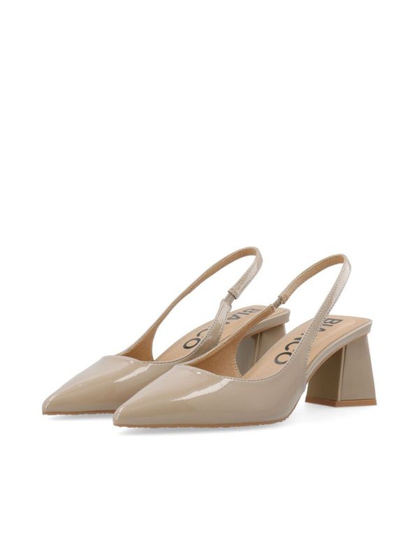 Maralyn Slingback Patent Nougat 