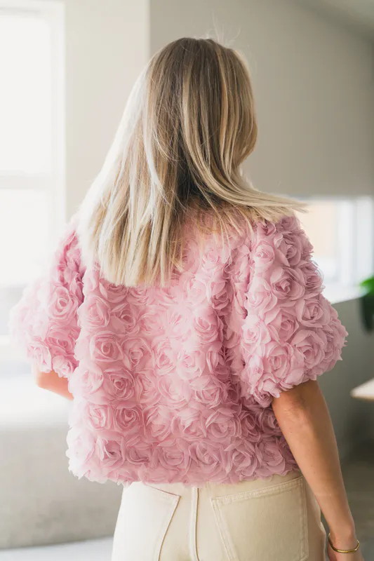 Aisa Flower Blouse Rose 