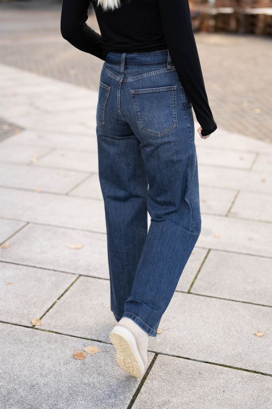 Rumi Belt Jeans Dark Denim 