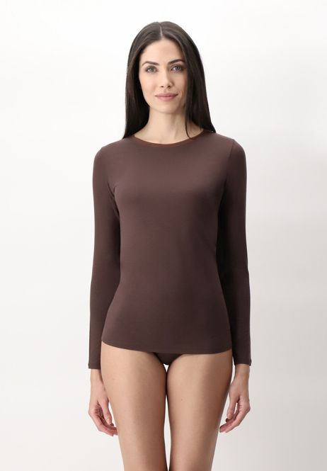 Hovedbilde Perfect Line Longsleeve Dark Caramel 