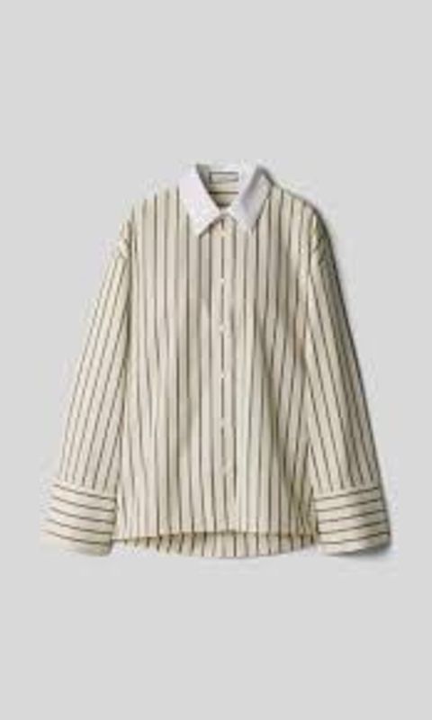 Jade Shirt Cream Stripe 