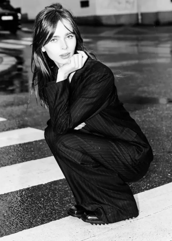 Billie Pinstripe Black 