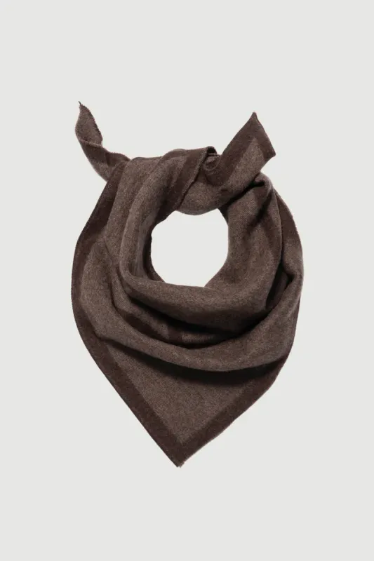 Triangle Scarf Small Cacao/Tobacco 