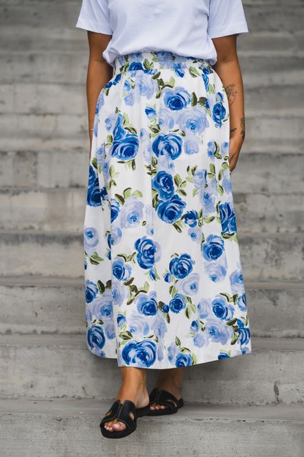 Hovedbilde Colea HW Ankle Skirt Star White Emula 
