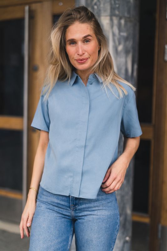 Mina SS Shirt 14028 Windward Blue 