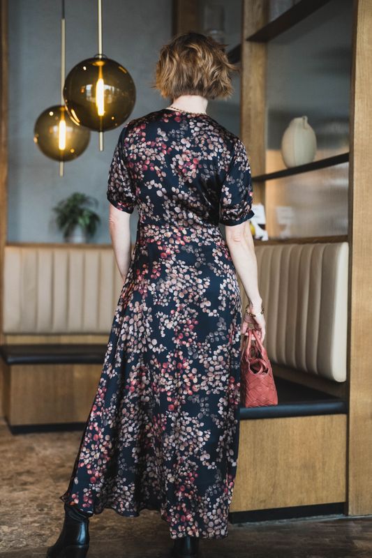 Faye Dress Melange Noir 