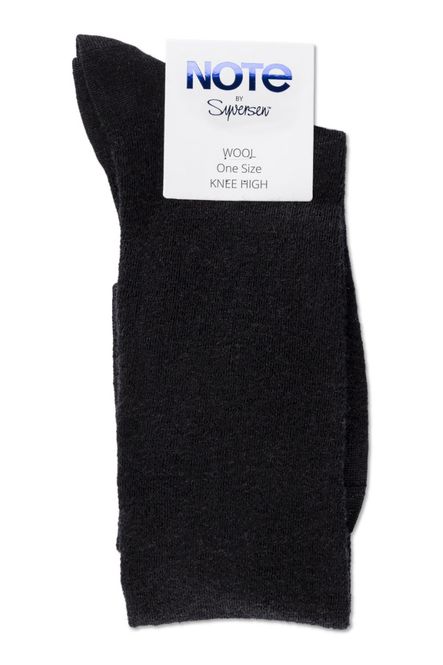Hovedbilde Note Flat Knit Wool Knee High Black 