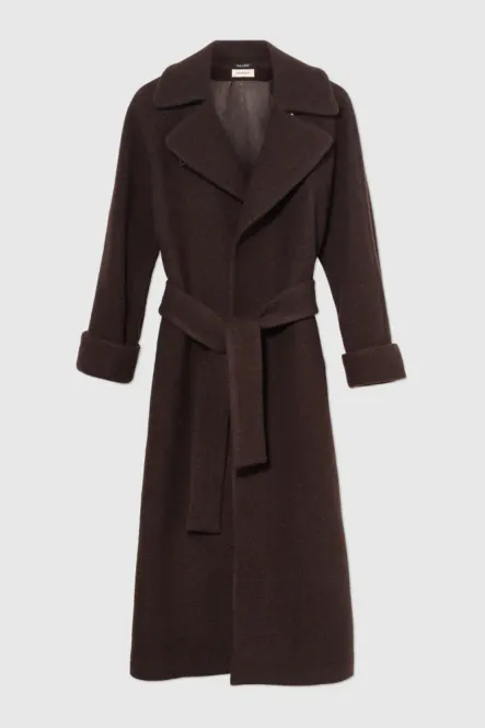 Hovedbilde Wool Coat Long Dark Brown 