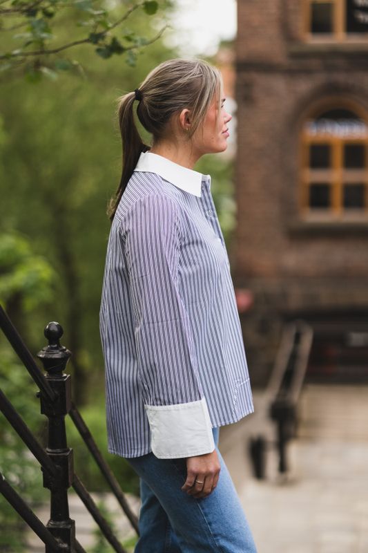 Dranila Stripe Shirt Brown 